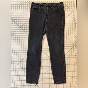 Madewell by J. Crew Women’s Size 31 Dark Grey 10”High Riser Skinny Skinny Jeans